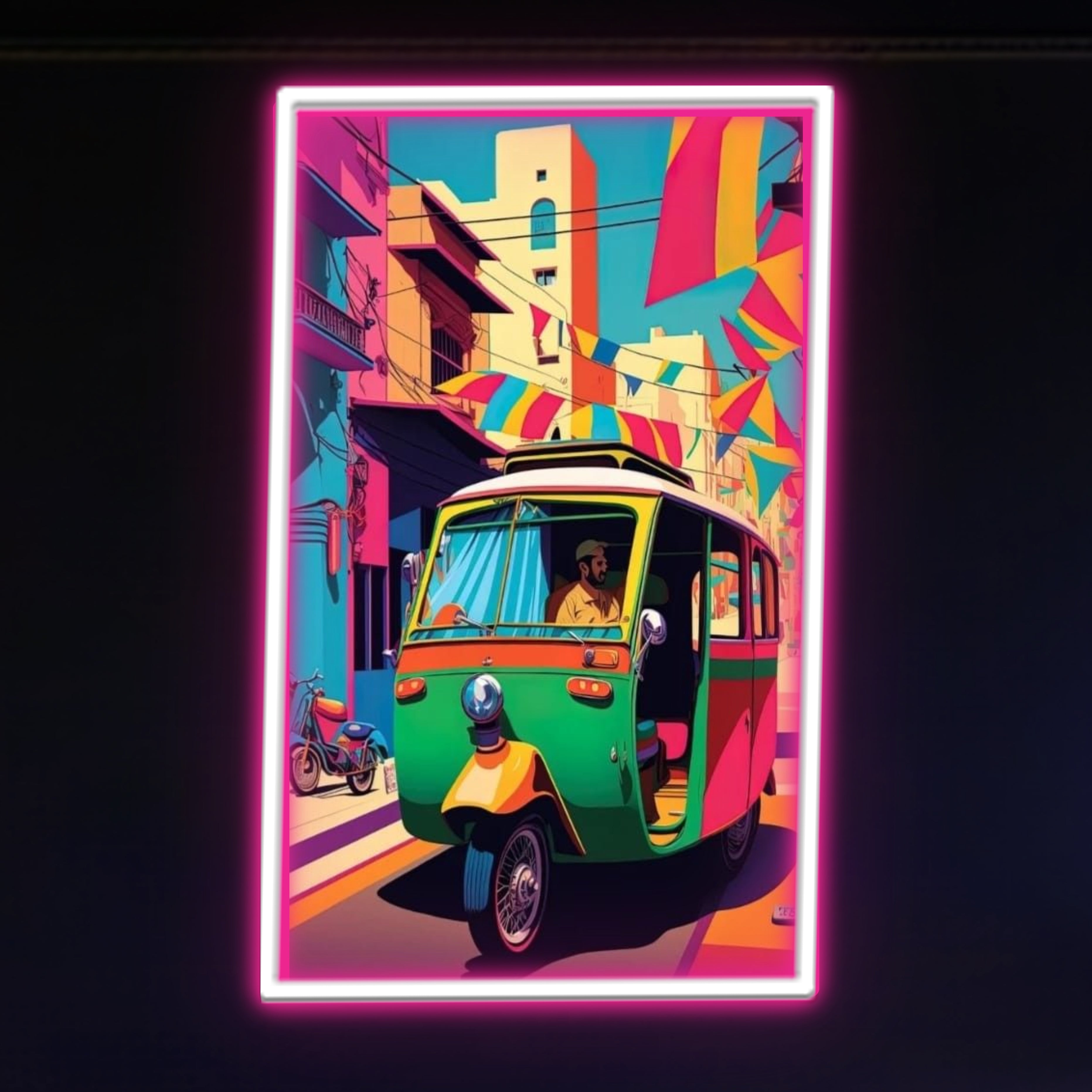 Rickshaw Art Uv Poster