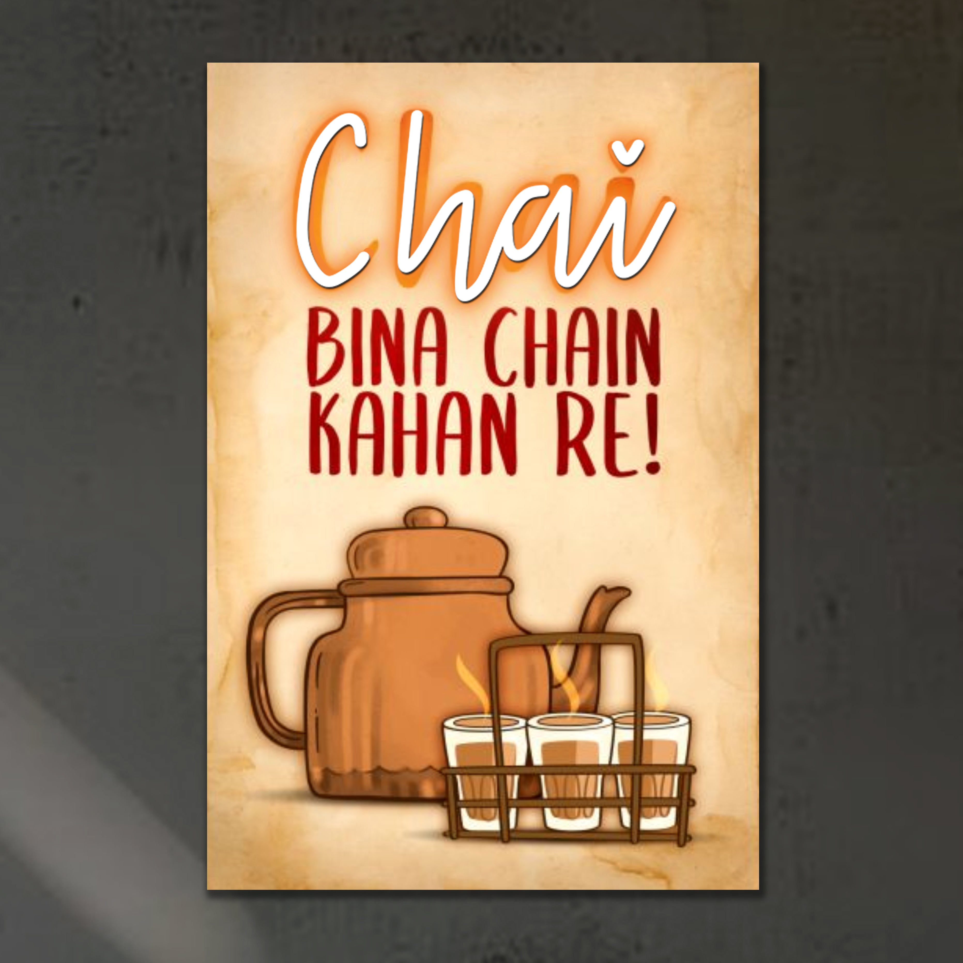 Chachaas Chai Art UV Poster