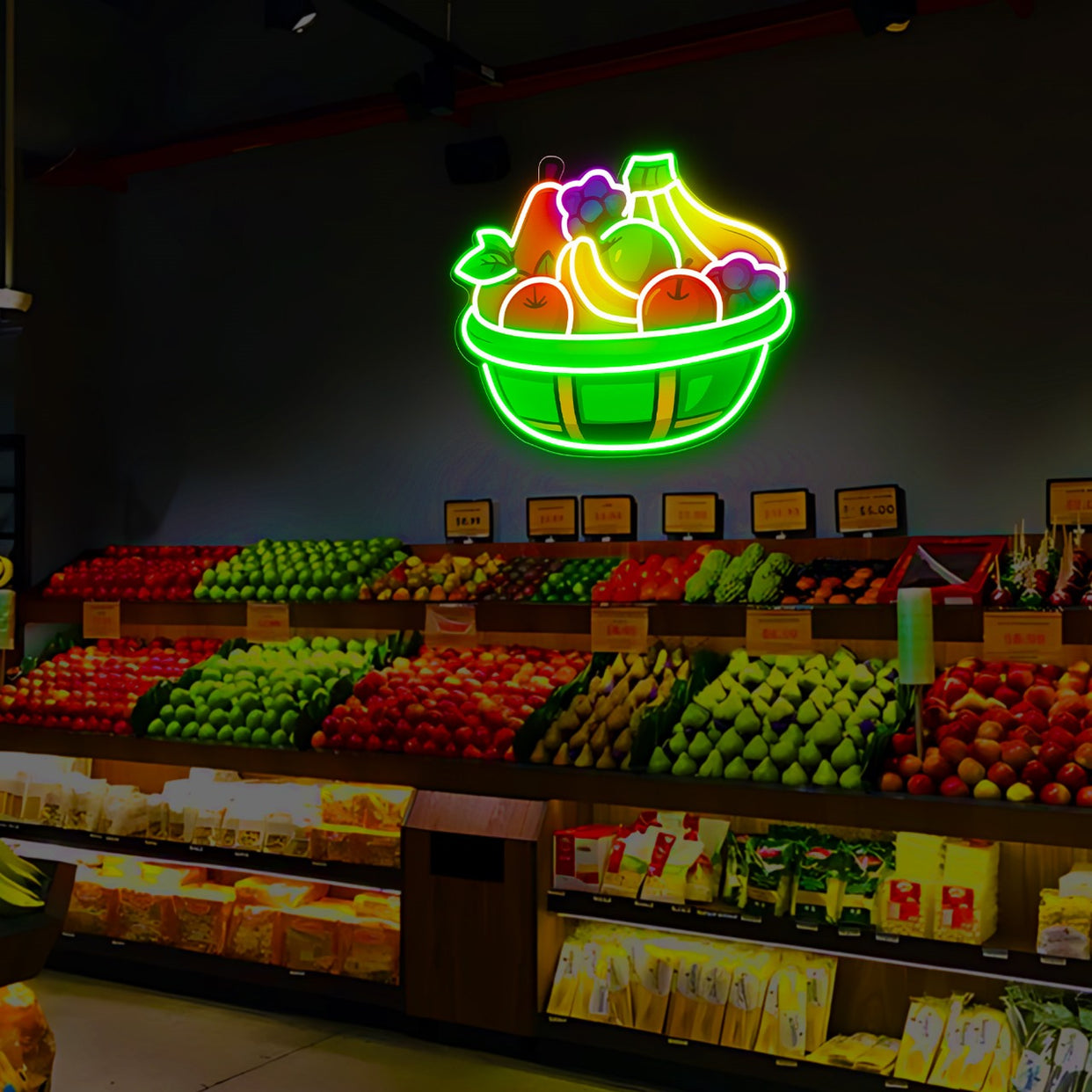 Fruit Basket UV Neon Sign