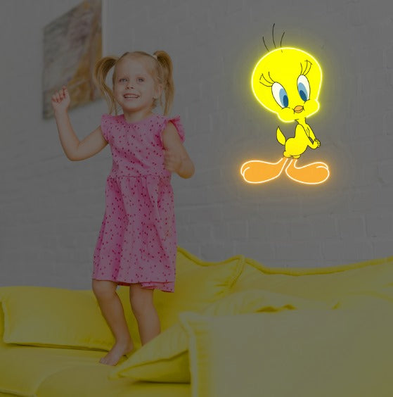 Tweety UV Neon Sign