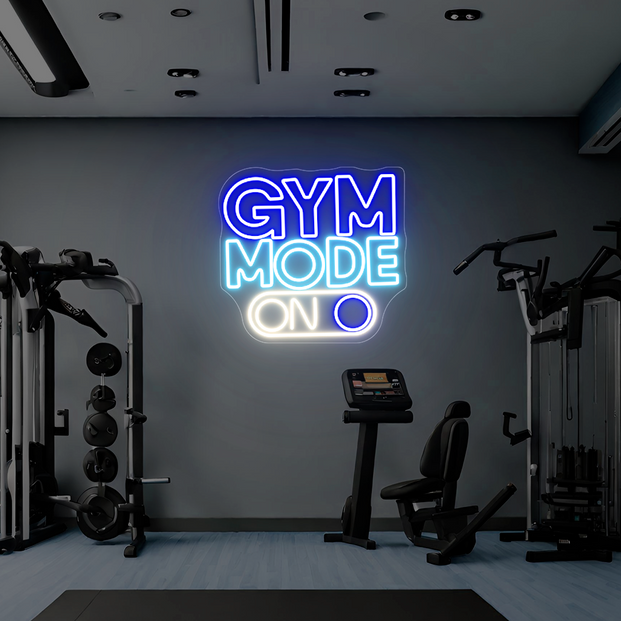 Gym Mode on Neon sign