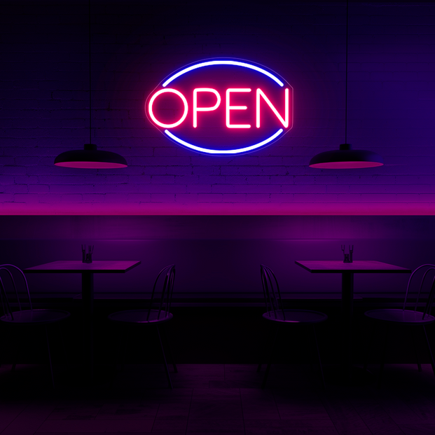 Open Neon Sign